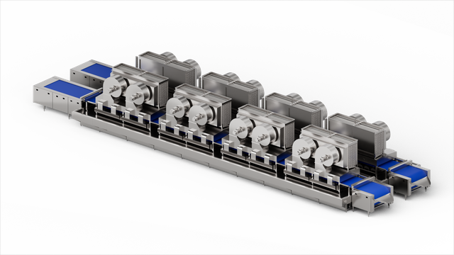 Импульсный туннельный морозильник