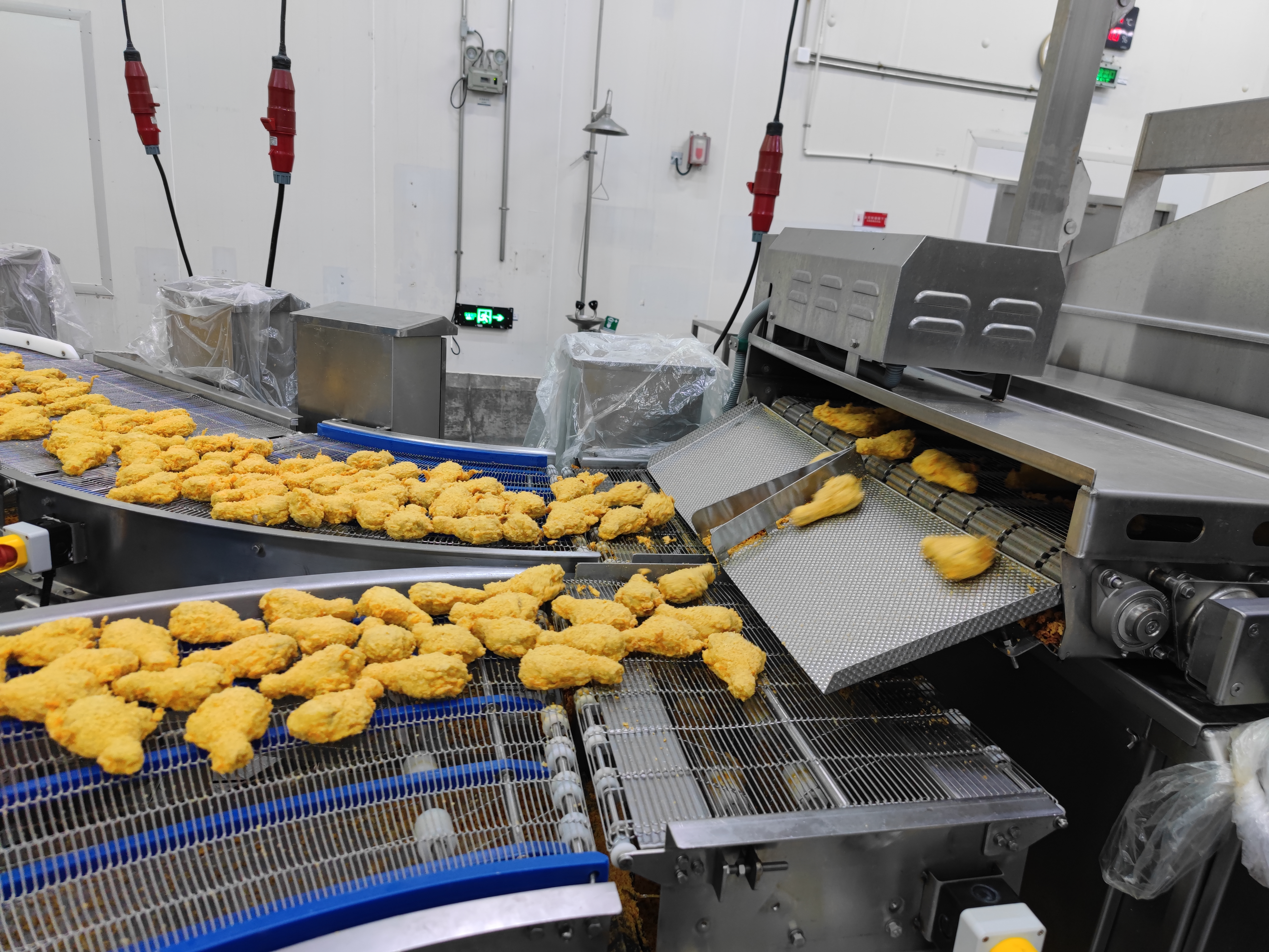 Линия приготовления и заморозки куриных ножек